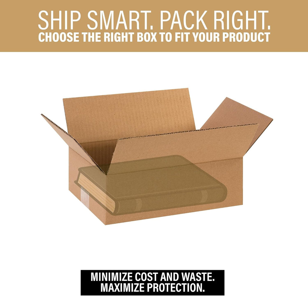 Bundle Of 25 Basic Corrugated Shipping Boxes (12 x 8 x 4")