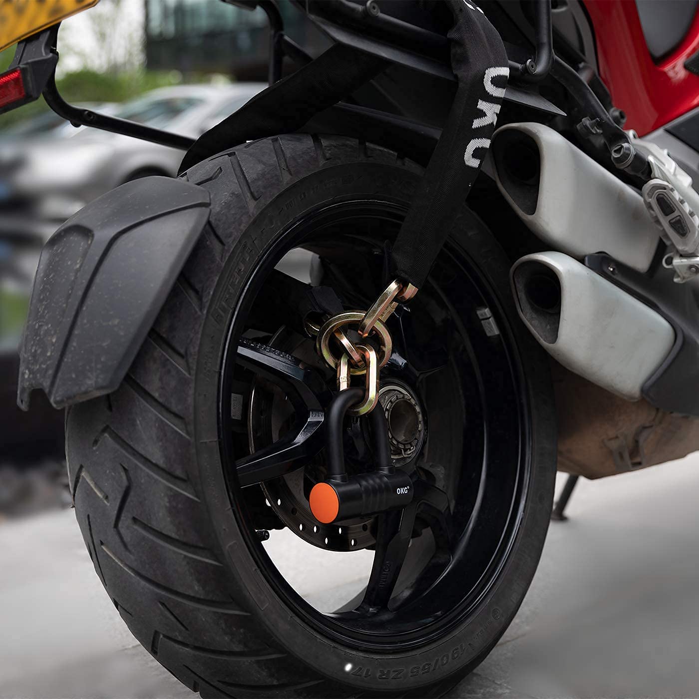 Ultra Security Chain - 4ft x 1/2in (12mm) Thick Hardened Alloy Steel Cut Proof Chain - Anti-Theft Heavy Duty Chain