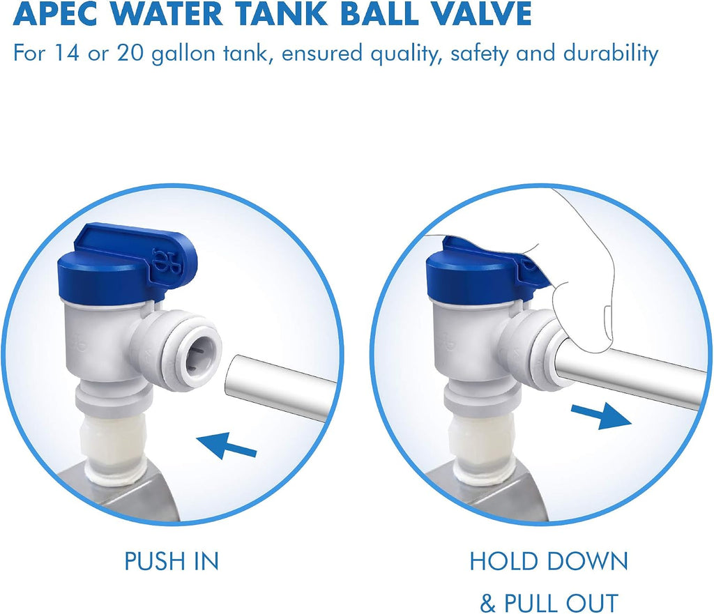 APEC Water Systems Tank Ball Valve (3/4" NPTF, 3/8" Output)