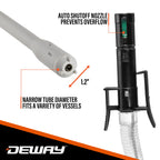 Deway Stick Fuel Pump, Auto-Stop + Beep Alert, 15in, D-Battery, 2.4 GPM