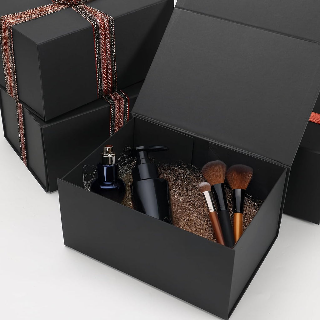 10x7x5 Gift Boxes with Magnetic Lids Set of 4, Gift Wrap Box Empty Wrapping Wedding Birthay Valentine's Gifts for