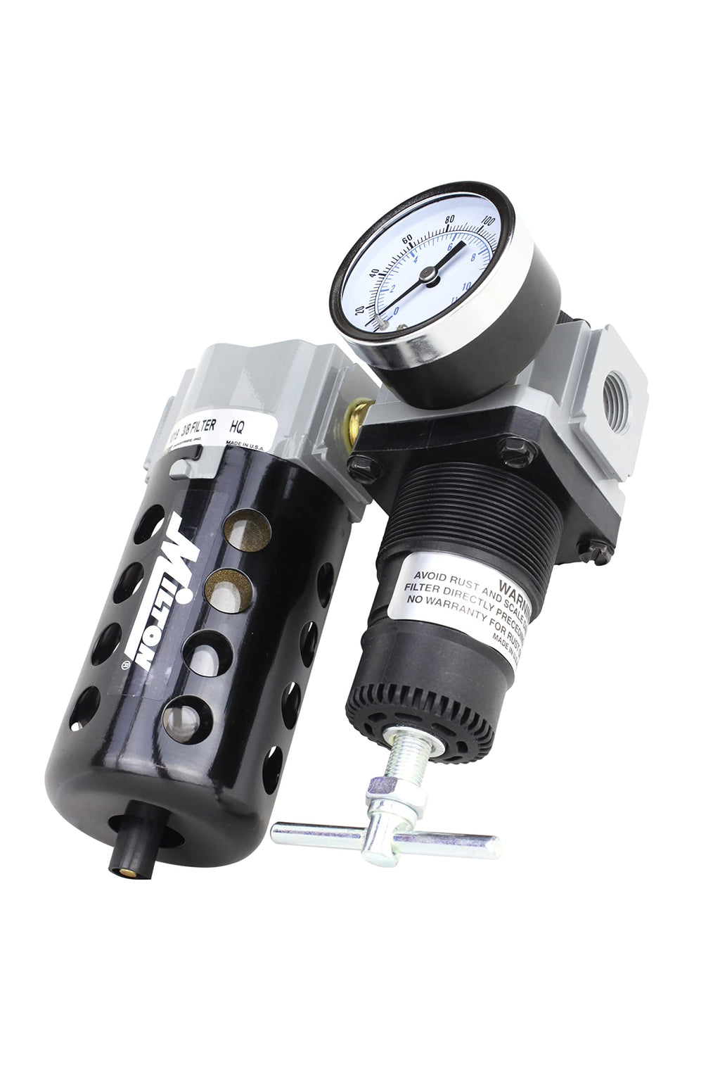 Milton 1107 3/8" Filter and Regulator Duo