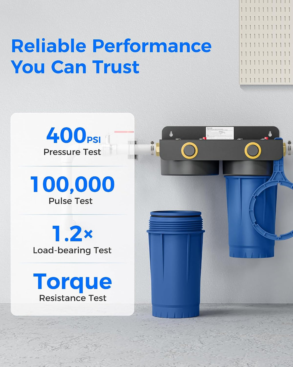 WHF2E-FC Whole House Water Filter System for Cleaner Well Water