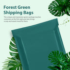 Poly Mailers 12x15.5" 50 Pcs,Sturdy Shipping Bags for Clothing,Green