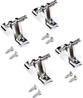 Mxeol Bimini Top Deck Hinges Fitting Concave Base Hardware with Quick Pins