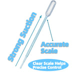 1mL Pipettes Dropper 100PCS Disposable Plastic Transfer Pipettes