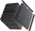 0.56" Thick Gym Flooring for Home Gym, Rubber Top