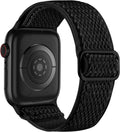 Stretchy Nylon Band Compatible with Apple Watch Bands for Women Men | Elastic Solo Loop Sport Strap for iWatch Series