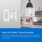 Lutron Claro 3-Way Smart Switch Kit; Switch, Wallplate, Remote & Bracket