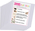 (10) 12" x 12" Sheets - Oracal 651 Transparent Adhesive Craft Vinyl for Cricut, Silhouette, Cameo, Craft Cutters