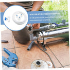 Ice Maker Water Line Kit with 3 Connectors, PE White Pipe