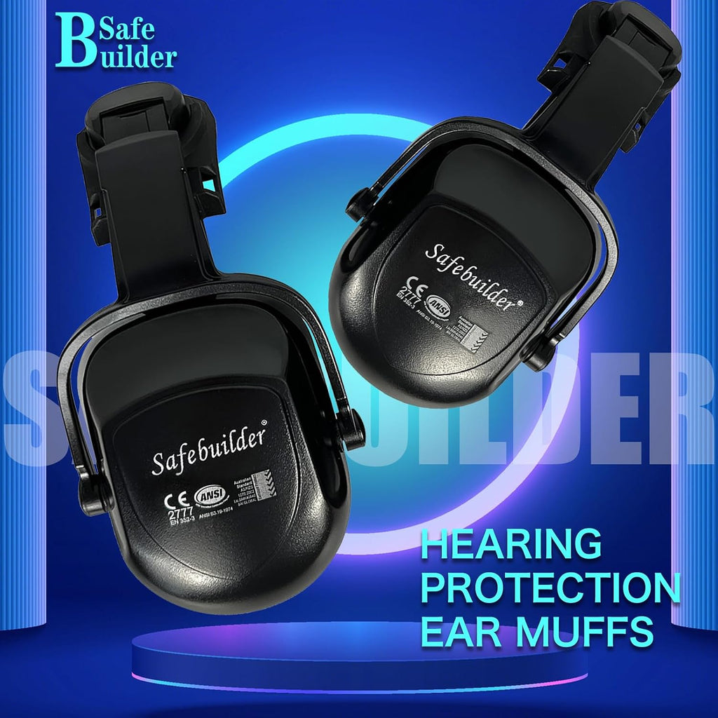 30dB Ear Muffs Hard Hats Type Safety Earmuffs For Safety Helmet Hearing Protection Earmuffs ANSI S3.19