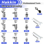 Hakkin Metric Grease Fittings Assortment M6 M8 M10, 304 Stainless Steel