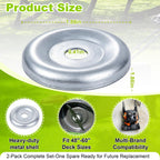 2 Pcs 783-08389 Mower Deck Idler Pulley Cap Compatible with Cub Cadet