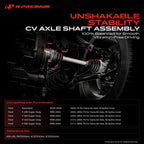 A-Premium Front Left Driver Side CV Axle Shaft Assembly for Ford Models