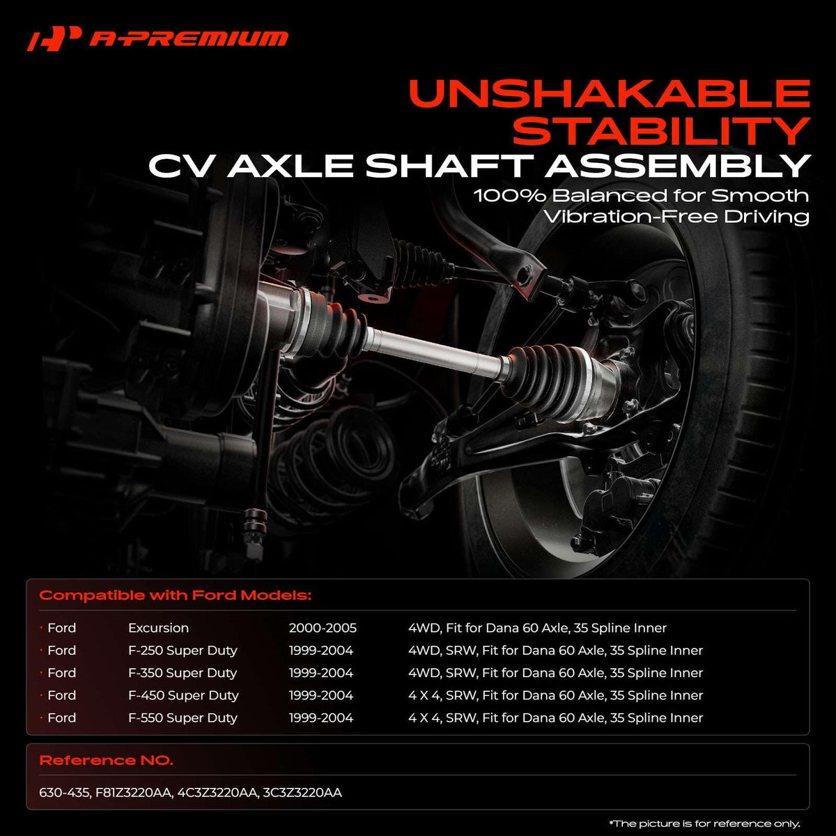 A-Premium Front Left Driver Side CV Axle Shaft Assembly for Ford Models