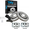 Front Brake Pad Caliper and Rotor Kit Ceramic for Ford | for 2012-2017 Ford F-150 with 6 Lug Wheels Ceramic