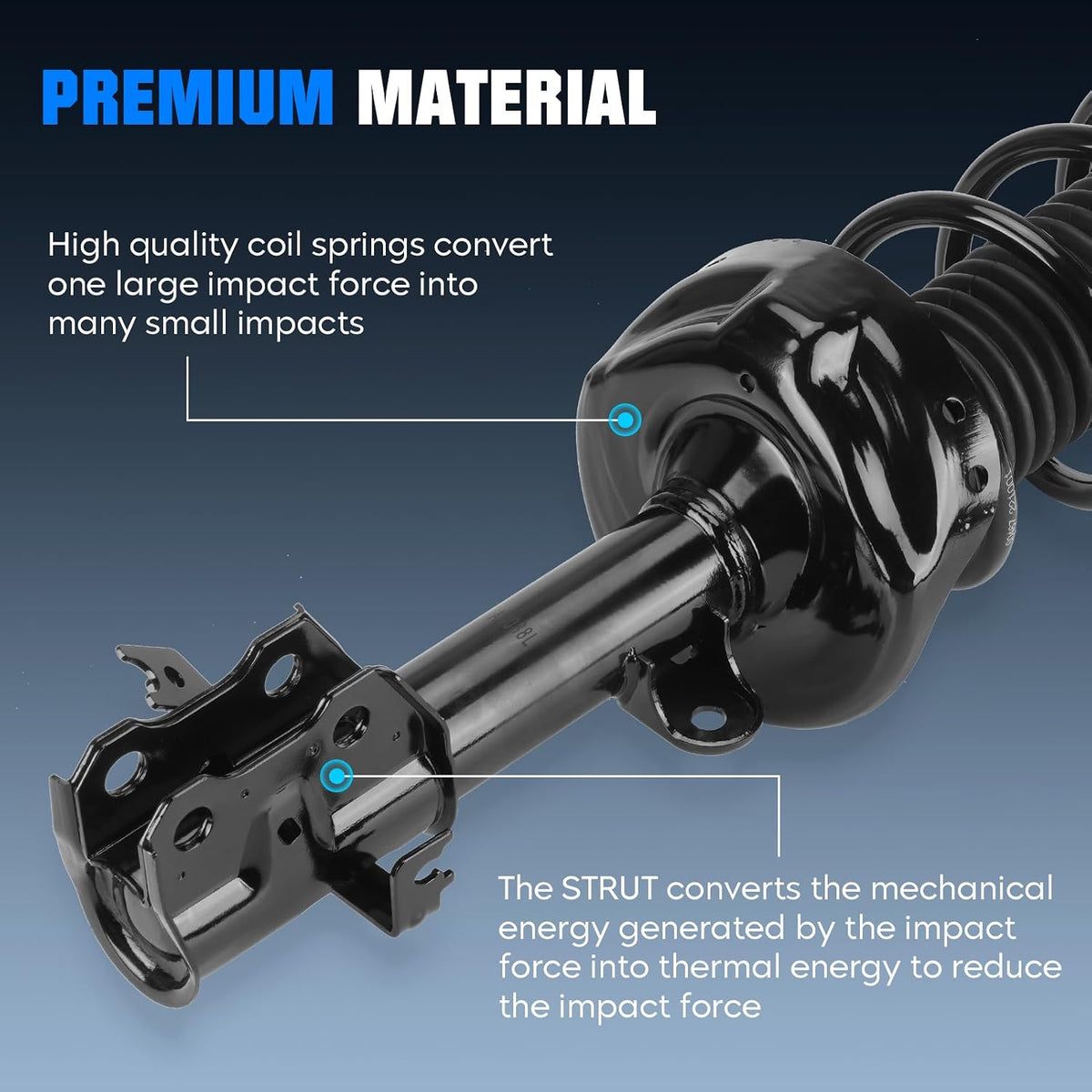 Front Strut Assembly for Honda CR-V 2007-2011, for EX/EX-L/LX, 2PCS