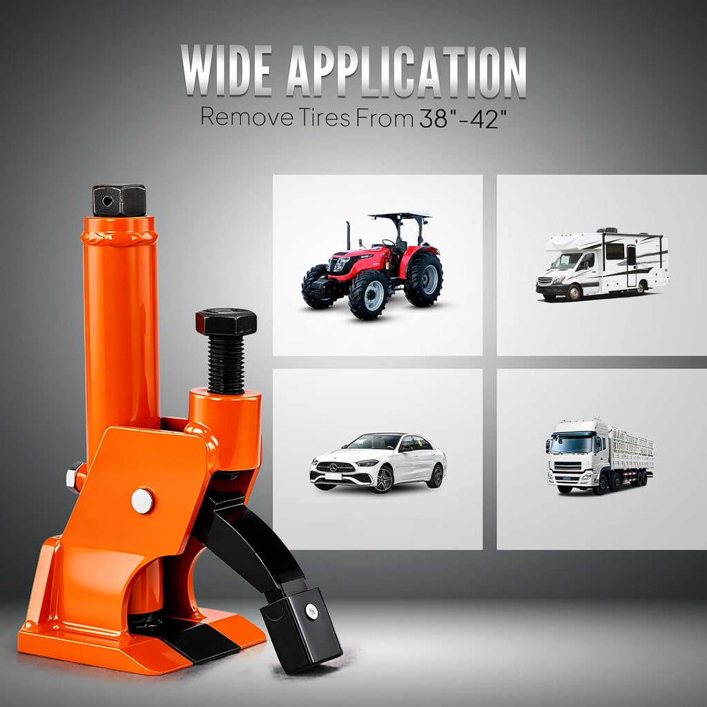 Tire Bead Breaker for 38"-42" with Thickened Rubber Pad, Manual Tire Changer Tool with Scratch-Proof Guard for ATVs