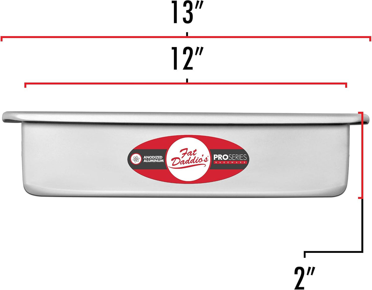 POB-12162 Anodized Aluminum Sheet Cake Pan, 12 x 16 x 2 Inch