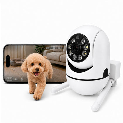 Pet Camera Indoor with Phone App, Dog Camera for Home Alone Pets