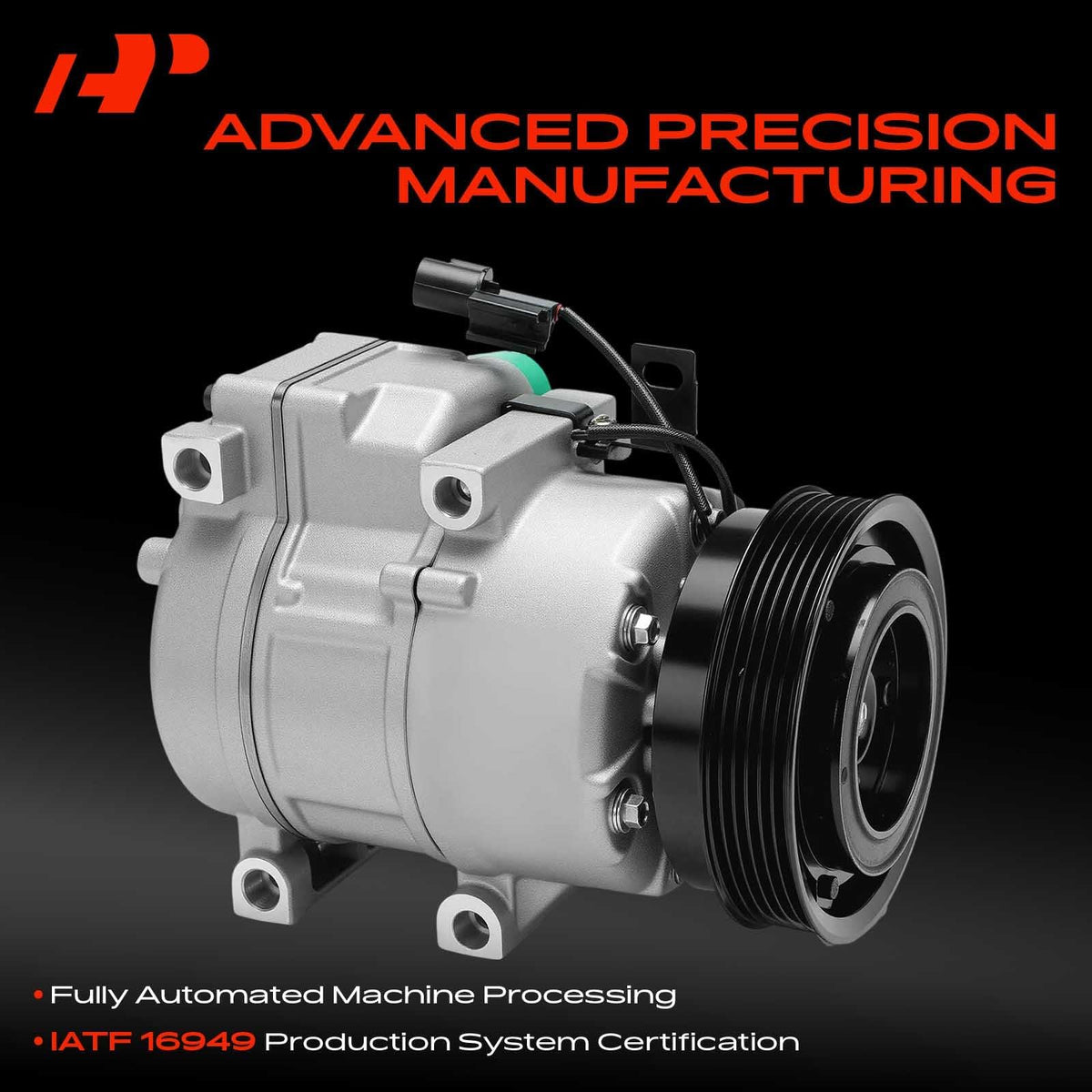 A-Premium Air Conditioner AC Compressor with Clutch Compatible with Kia