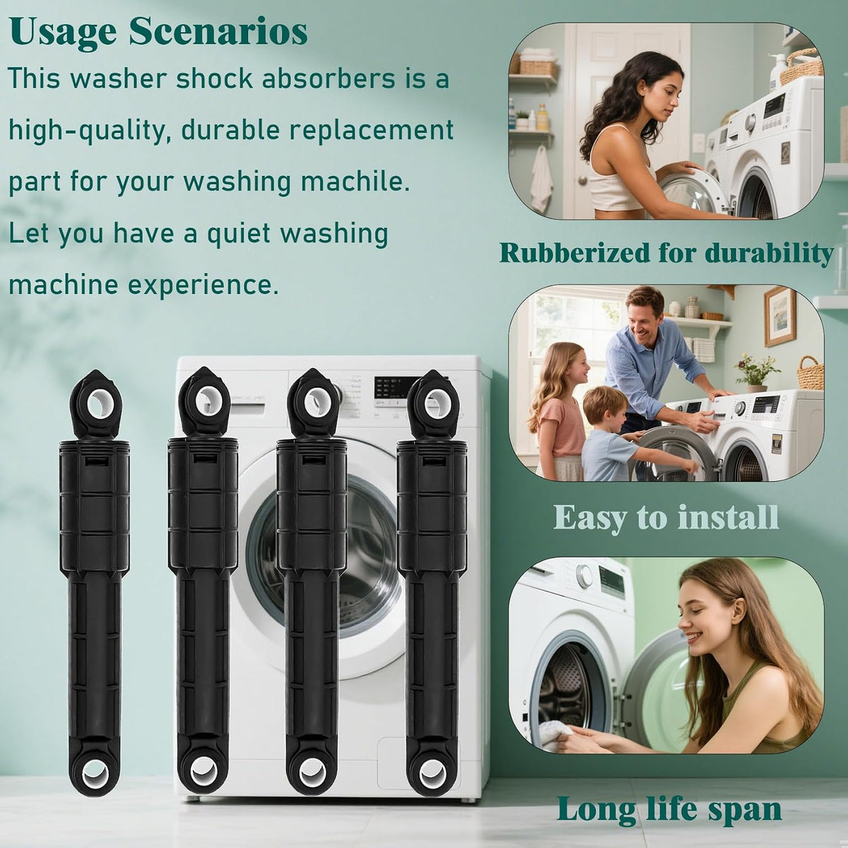 5304491701 Washer Shock Absorbers 4PCS Fit for 5304491701 137040900 3017769