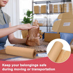 Honeycombs Packing Paper 12" x 66' Honeycombs Cushioning Wrap Roll