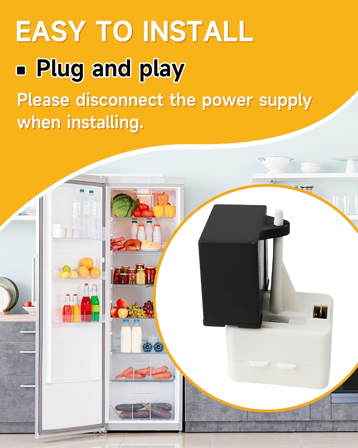 Start Relay and Overload Capacitor KIT Replace for WR09X10107 WR55X24064 | Refrigerator Compressor Parts Compatible