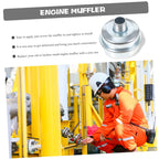DECOMELODY Small Engine Muffler for Pipe Replacement for Engines Easy to Install Compatible for Lawn Mowers and Generators