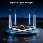 AX3000 WiFi 6 Router, Dual Band Wireless Router