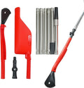 Gutter Cleaning Tools Gutter Scoop with Adjustable Extension Pole Attachment and 6 Pcs Aluminum Extension Poles for
