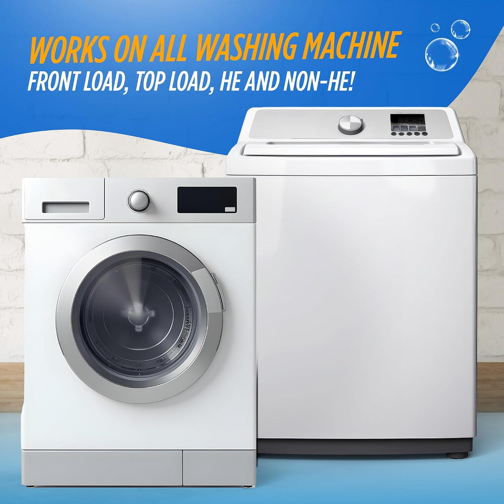 Washing Machine Cleaner for HE & Non-HE Washers, Septic Safe, 16oz