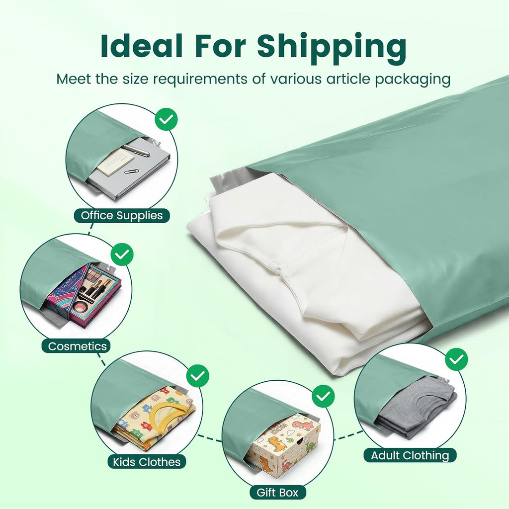 Poly Mailers 10x13 50 Pack, Small Self Seal Shipping Bags | Durable Waterproof Tear-resistant Mailing Envelopes