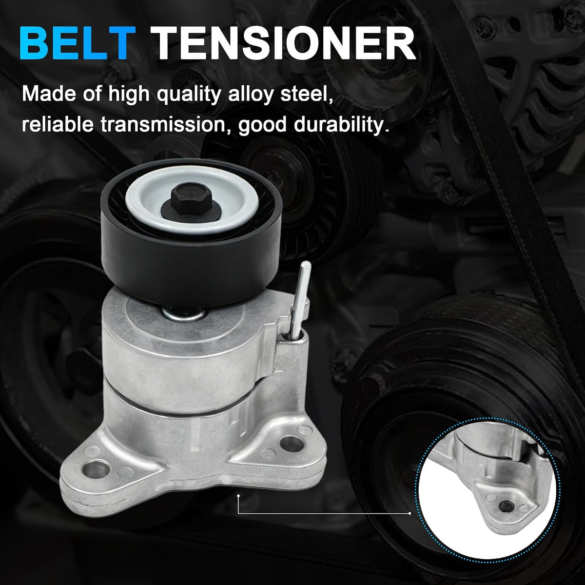 AUCERAMIC 2.0L 2.4L Engine Serpentine Belt Tensioner Idler Pulley Drive Kit