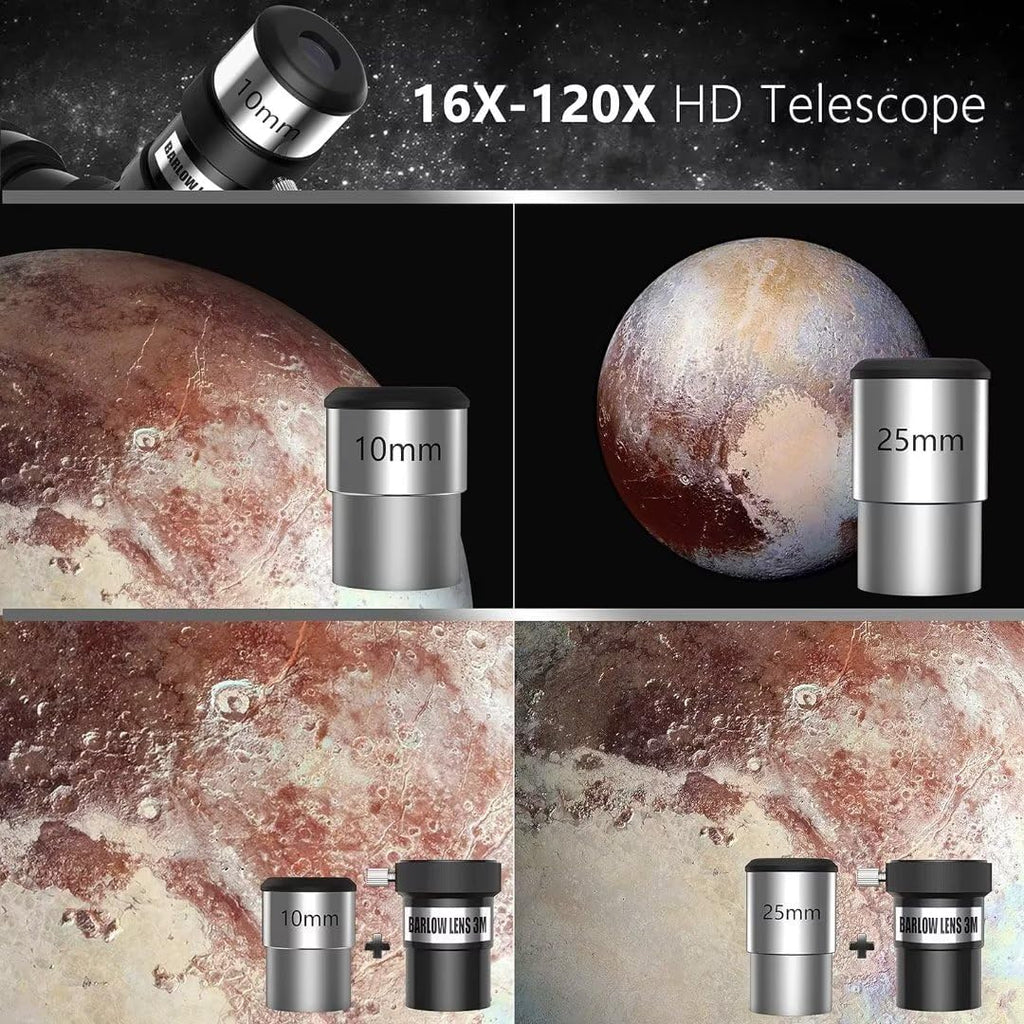 Astronomical Telescope, 70mm Aperture 400mm AZ Mount Refracting Telescope Beginners with AZ Mount Tripod Phone