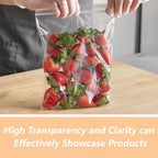 14" x 20" (200 Count) Resealable Zip Plastic Poly Bags