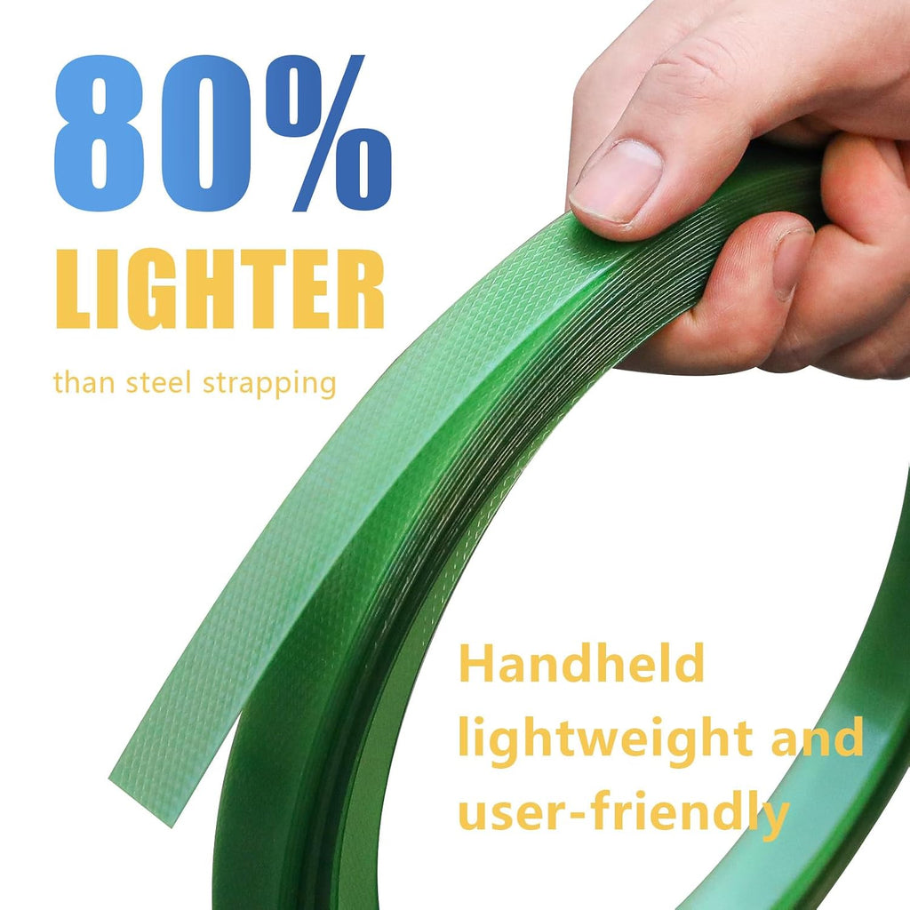 3/4"x.036"x2900ft Embossed Polyester (PET) Strapping Roll of 16"x6" Core Size 2000lbs Break Strength