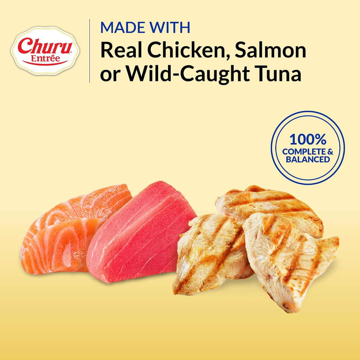 Churu Entree Pate Senior Wet Cat Food Cup, Chicken Tuna, 6ct