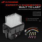 A-Premium Front HVAC Blower Motor Resistor with 2+2 Pins Connector