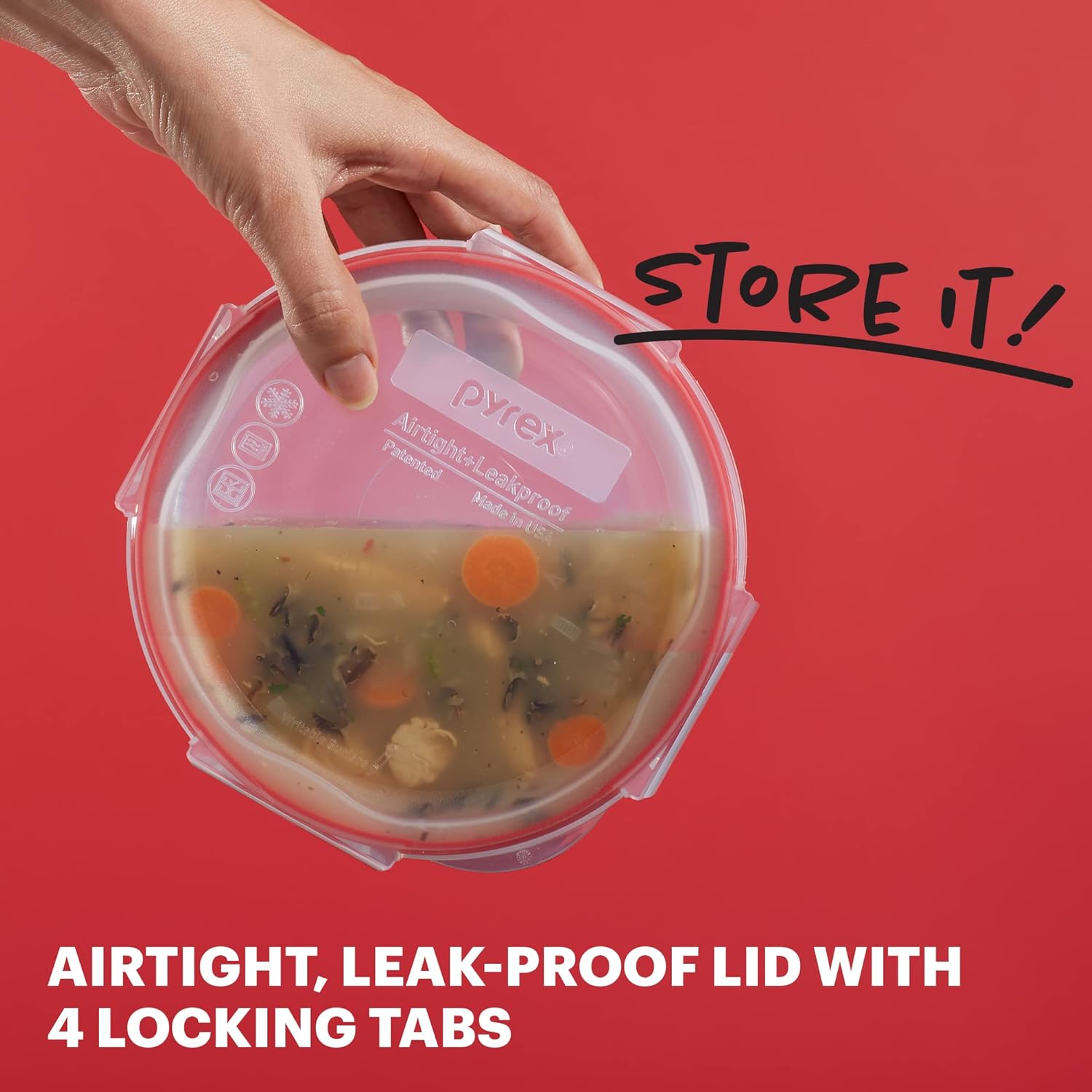 Freshlock (7-Pack) Glass Food Storage Containers Set, (1, 2, 4 Cups) Airtight & Leakproof Plastic Locking Lids