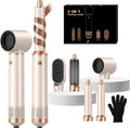 Hair Dryer Brush 5 in 1, Blow Dryer Brush Set with Air Curler Wrap Hair Styler, Negative Ionic Blow Dry Brush