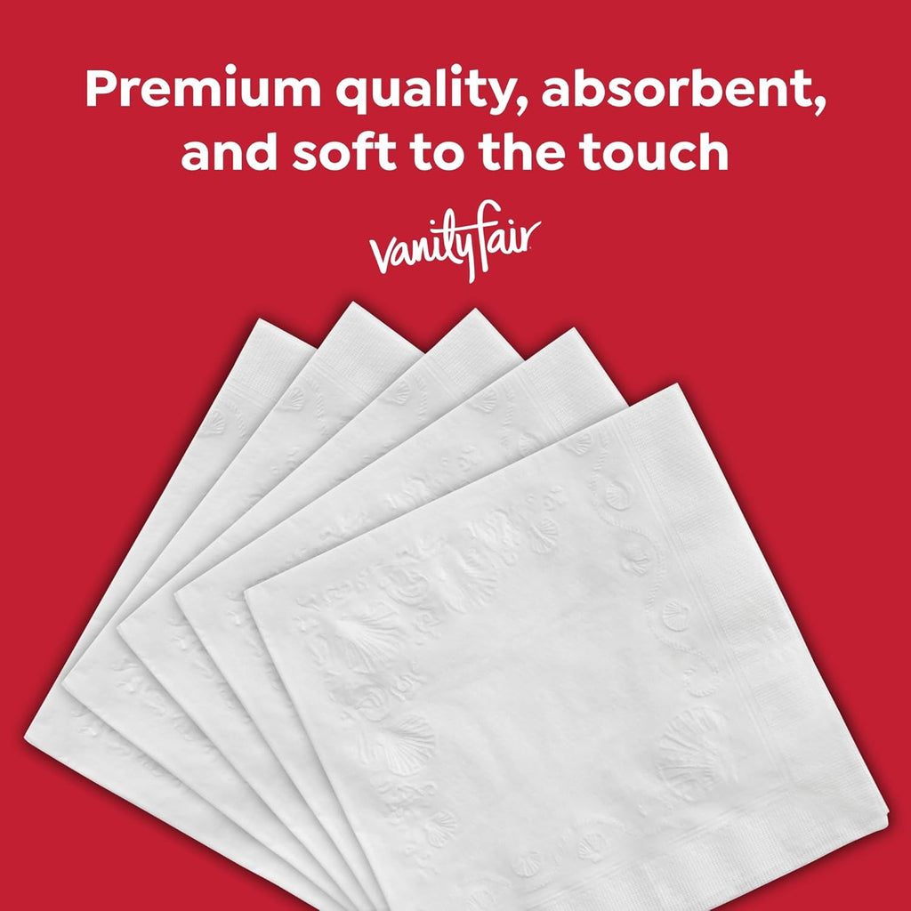 Everyday Paper Napkins, 400 Count White Dinner Napkins
