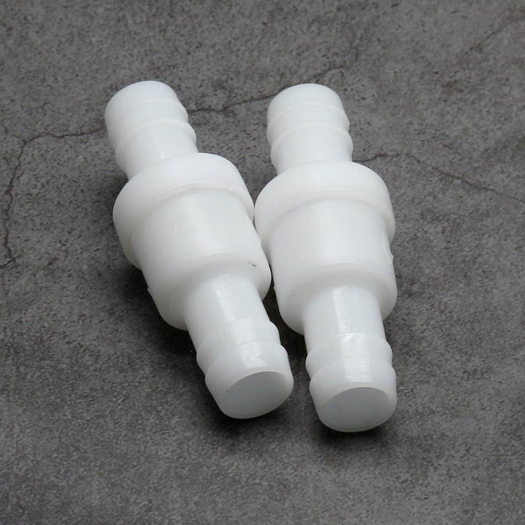 Check Valve 1/2 Inch Plastic Barb One Way PVDF Pack of 2