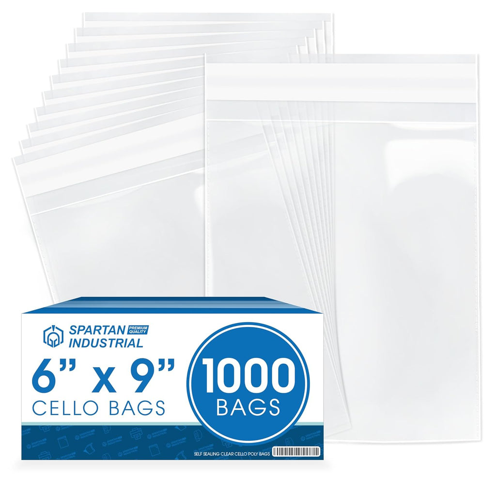 6" X 9" Self-Sealing Cellophane Bags (1000 Count) Clear