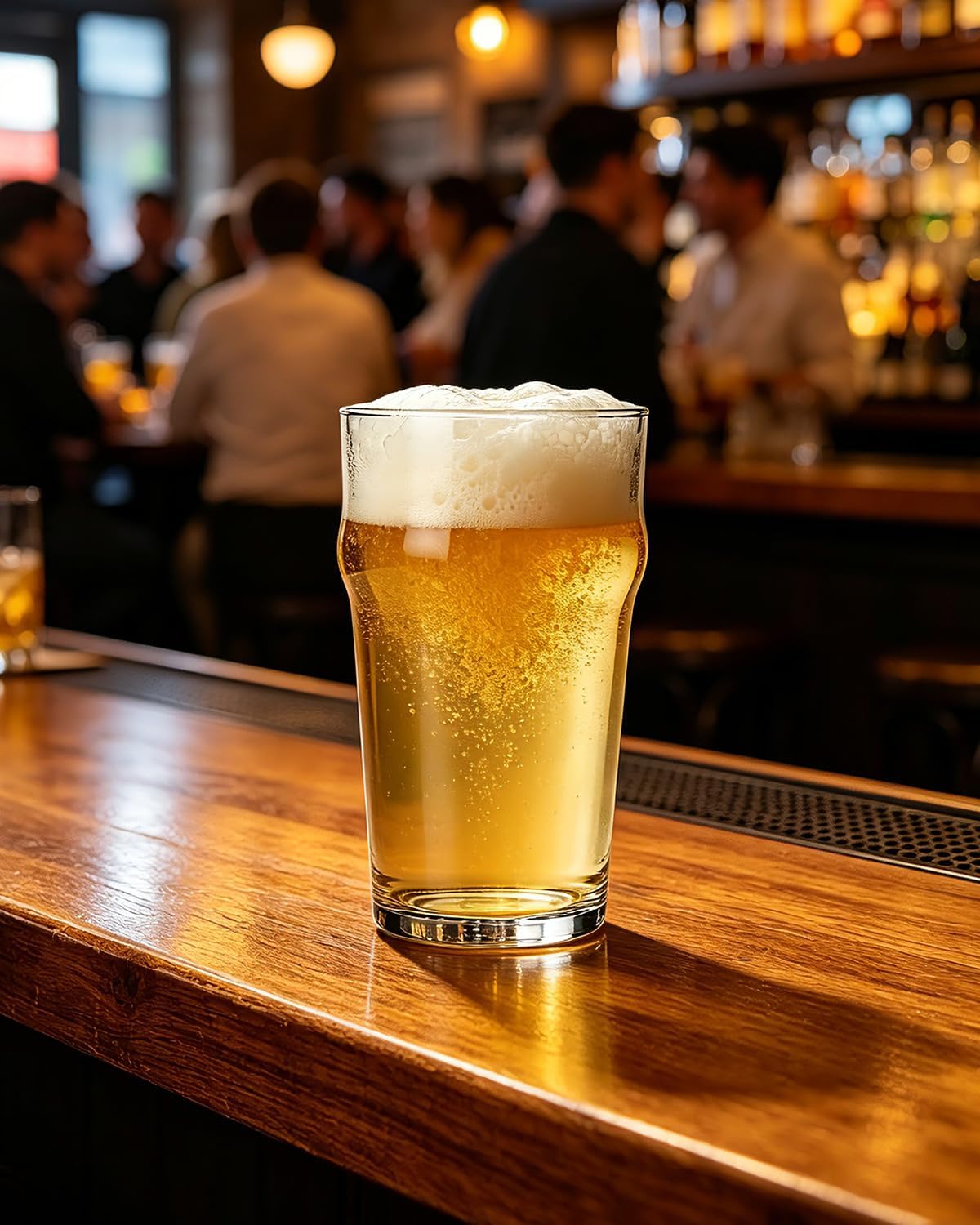 Pint Glasses,20oz British Beer Glass,Easy to Stack Beer Glasses