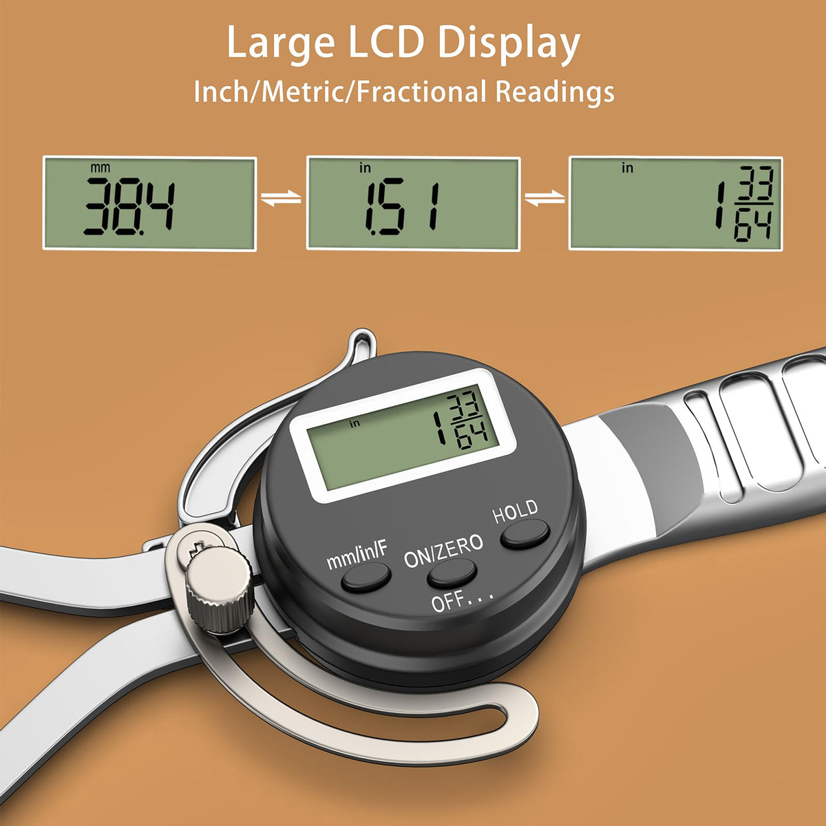 HDLNKAK Digital Outside Caliper Gage, Favor 0-6”
