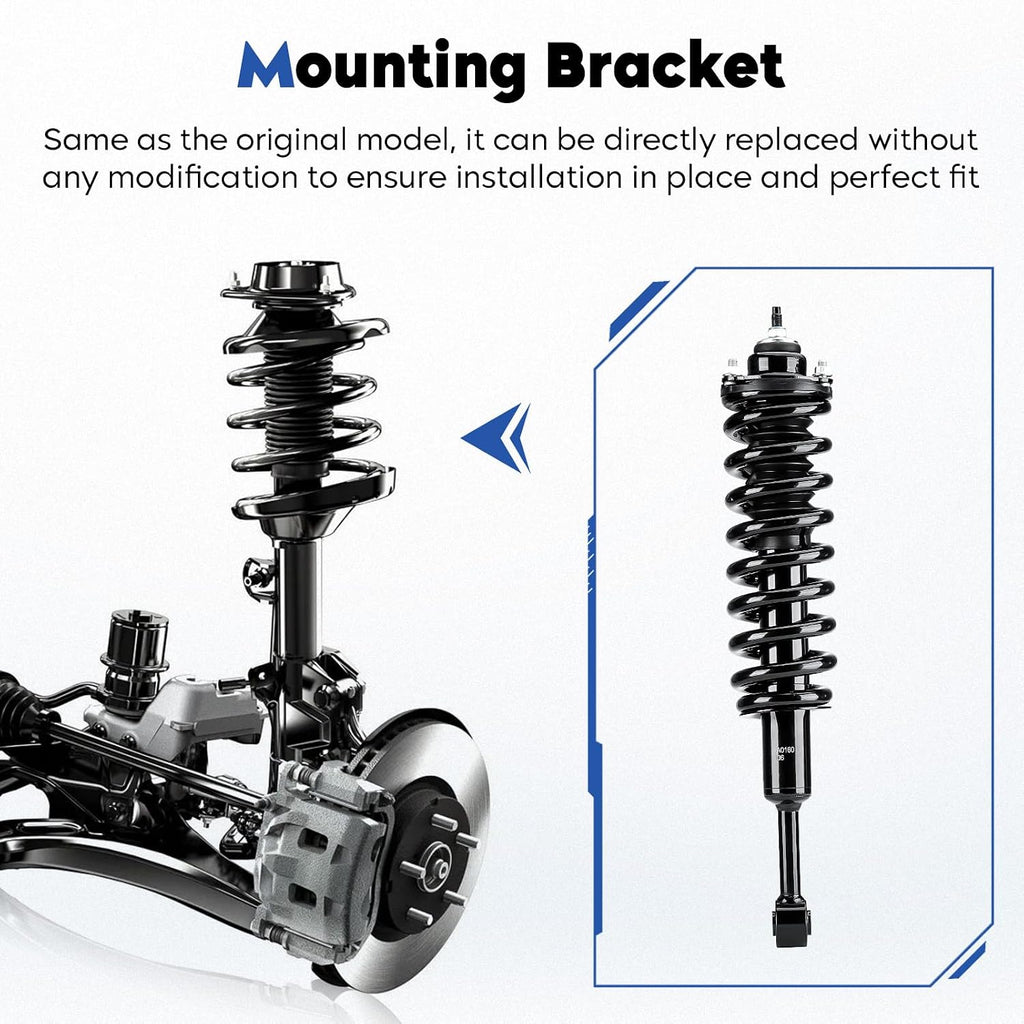 Front Complete Struts Assembly w/Coil Spring Shock Absorber Fit for 2003-2016 Toyota 4Runner, for 2007-2014 FJ Cruiser, for 2005-2015 Tacoma 4WD, Replace for 171371L 171371R, 2Pcs
