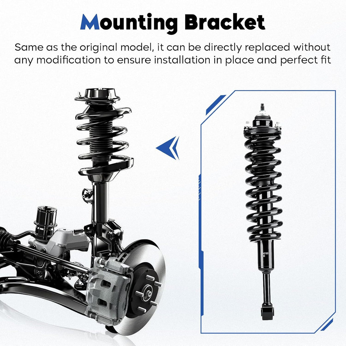 Front Complete Struts Assembly w/Coil Spring Shock Absorber Fit for 2003-2016 Toyota 4Runner, for 2007-2014 FJ Cruiser, for 2005-2015 Tacoma 4WD, Replace for 171371L 171371R, 2Pcs