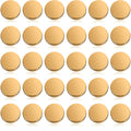 30 Pcs Metal Shank Buttons Round Flat Gold Sewing,25 mm,Gold